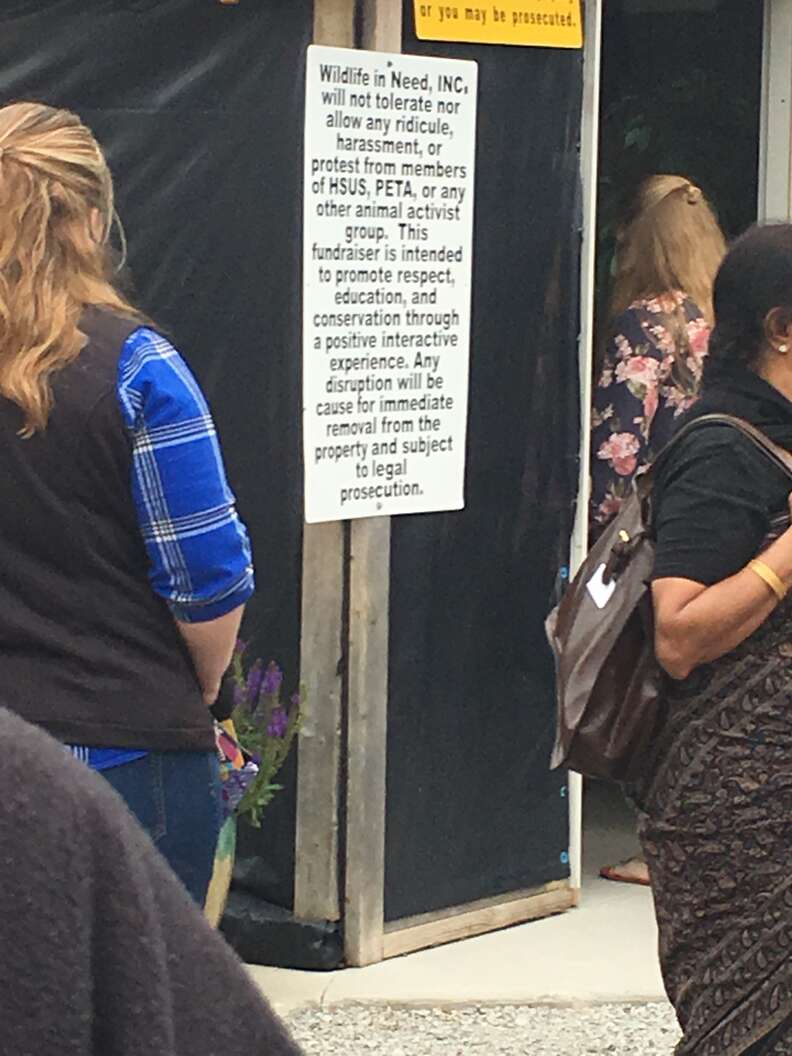 Sign outside Wildlife in Need