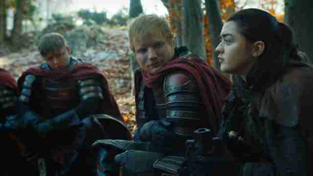 ed sheeran maisie williams game of thrones