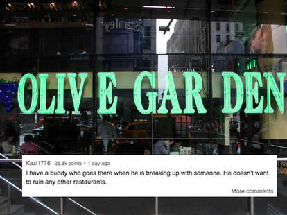 Reddit Asked People Why They Eat At The Times Square Olive Garden