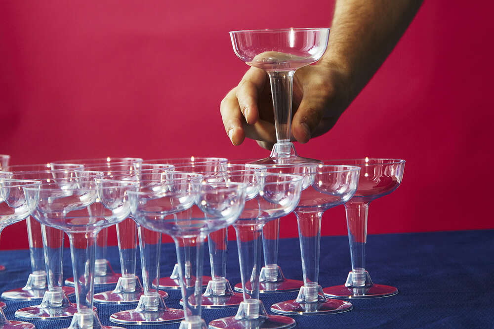 Giant Champagne Glass - PartyWorks Interactive