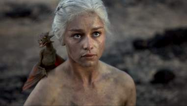 daenerys naked born from fire game of thrones