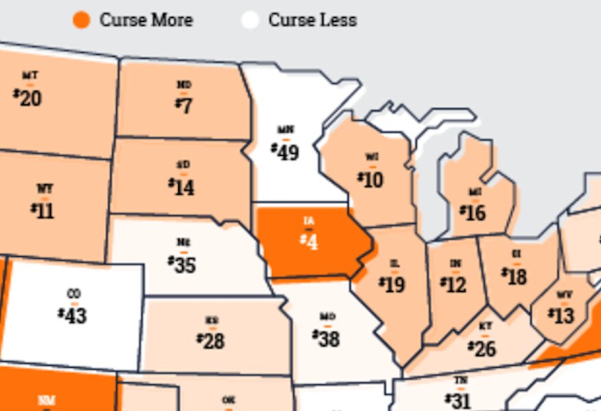 Here Are The States That Swear The Most Thrillist