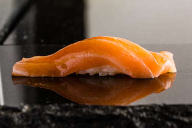 salmon sashimi rice roll fatty fish sushi seafood