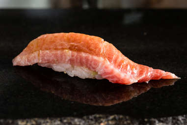 otoro sushi sashimi seafood roll blue fin fatty tuna fish