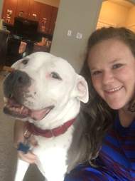 adopted pit bull