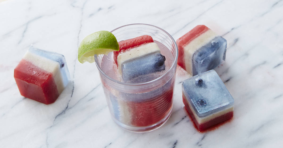 Colored Ice Cubes: How to Make Red, White and Blue Ice Cubes