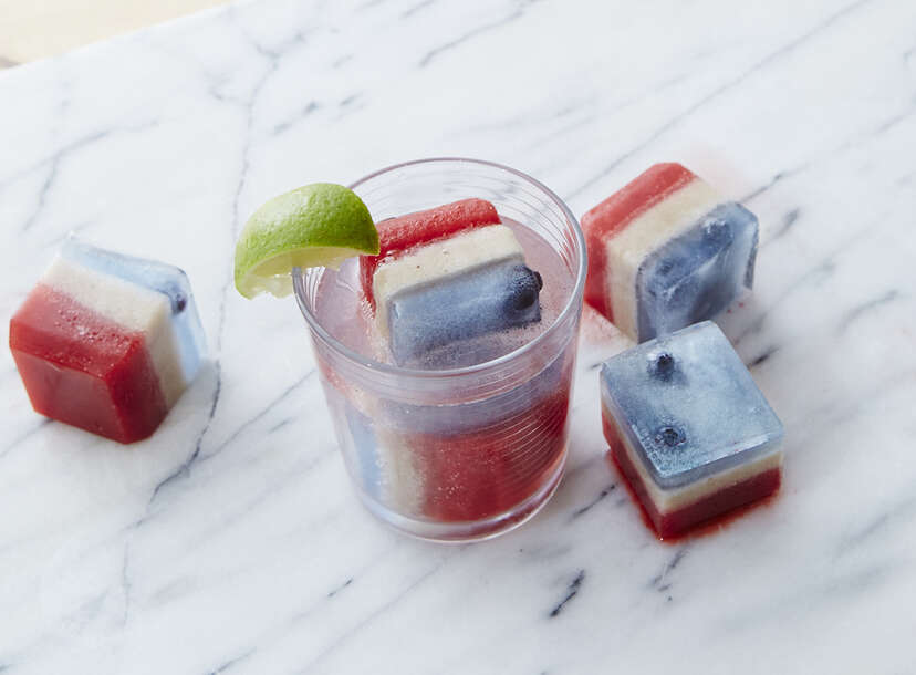 Colored Ice Cubes: How to Make Red, White and Blue Ice Cubes - Thrillist