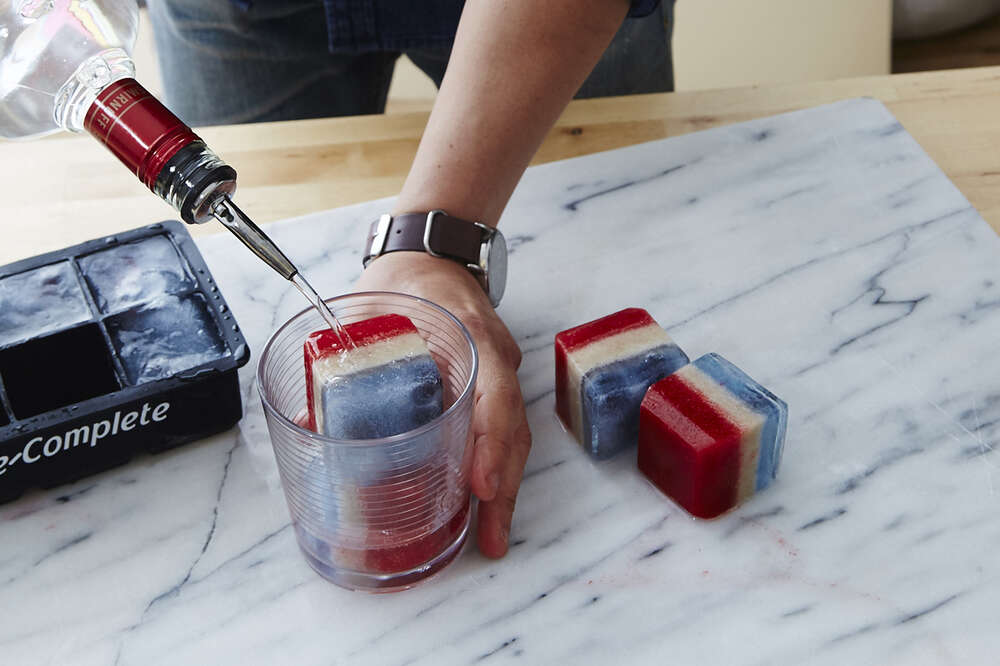 Colored Ice Cubes: How to Make Red, White and Blue Ice Cubes - Thrillist