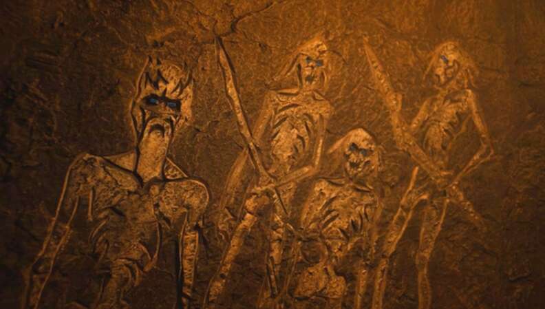 game of thrones cave paintings white walkers