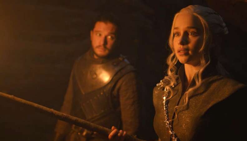 game of thrones jon snow daenerys cave