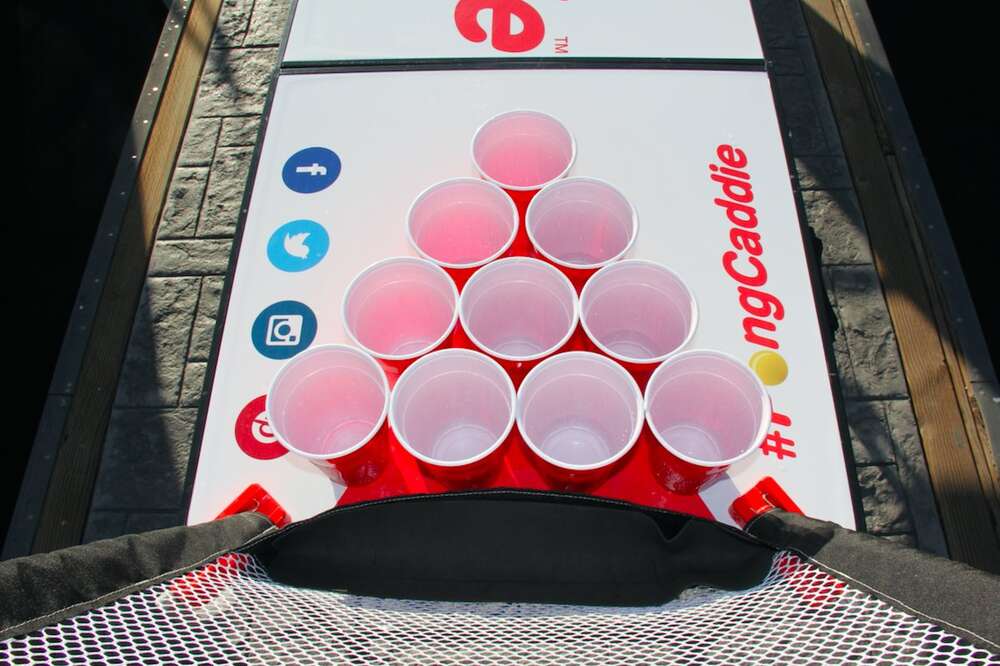 Custom Painted Beer Pong Table by me  Diy beer pong table, Beer pong table  painted, Beer pong table diy