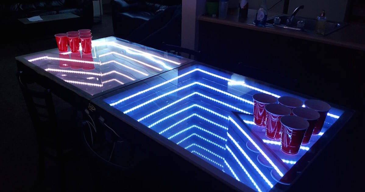 These Custom Beer Pong Table Ideas Are, Beer Pong Table Decoration Ideas