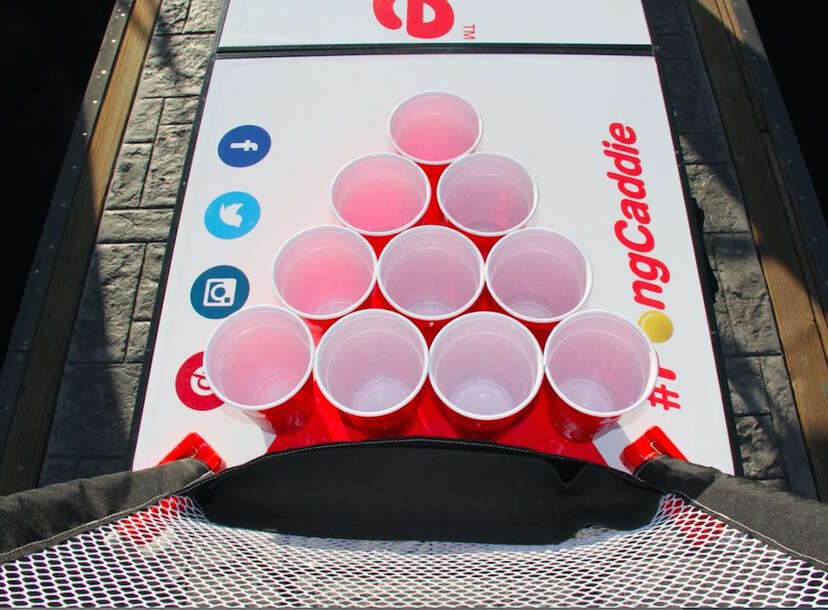 how to make a bottle cap beer pong table