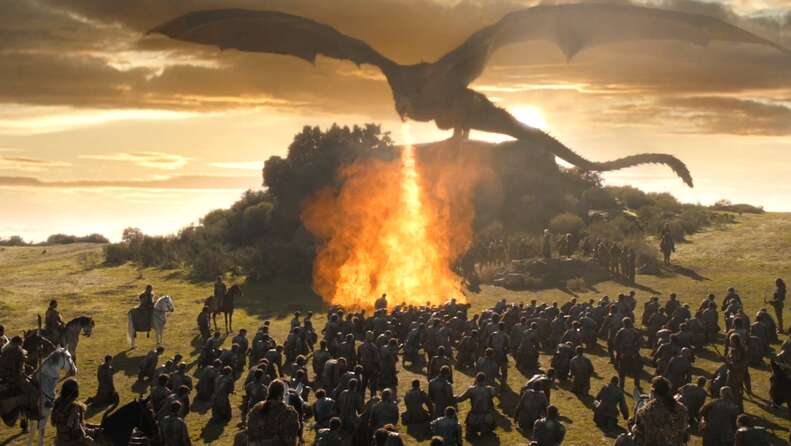 game of thrones season 7 dragon fire