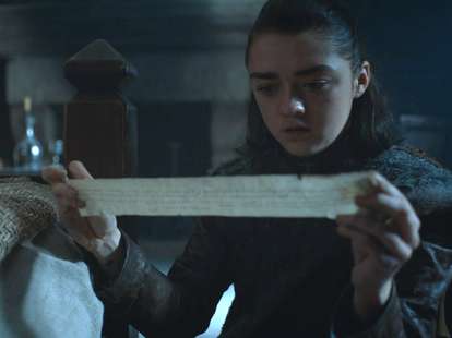 game of thrones season 7 arya note sansa