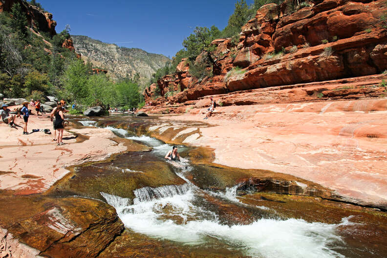 natural waterslides