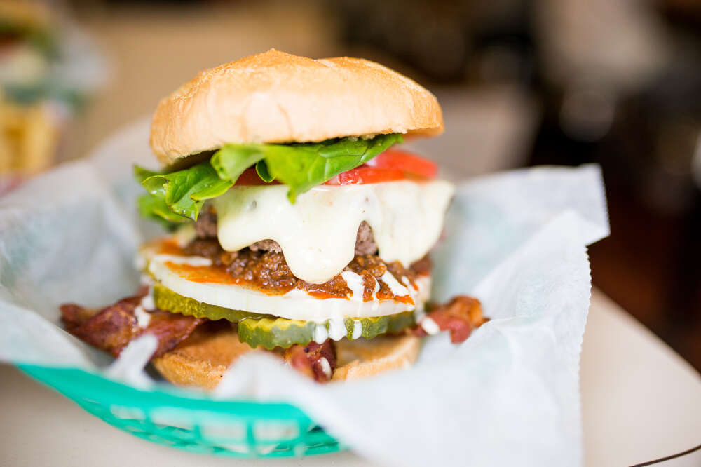 Steamed Cheeseburger at O'Rourke's