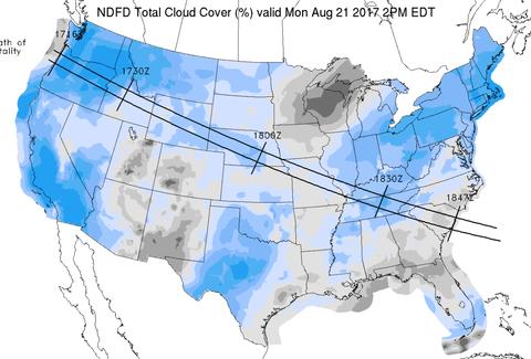 Meteorologists Predict Best Eclipse Weather on West Coast - Thrillist