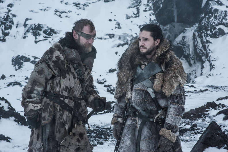 beric and jon snow game of thrones season 7 beyond the wall