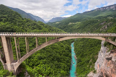 The Durdevica concrete arch bridge