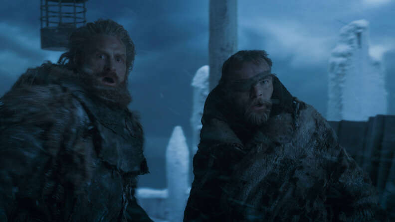 tormund and beric on wall game of thrones season 7