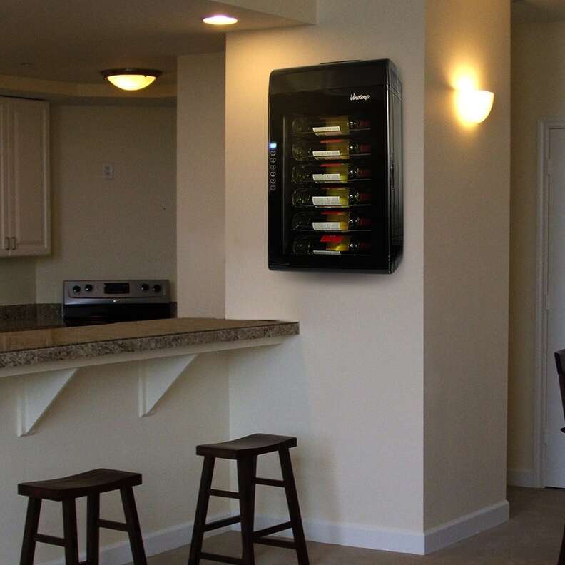 wall mounted bar fridge