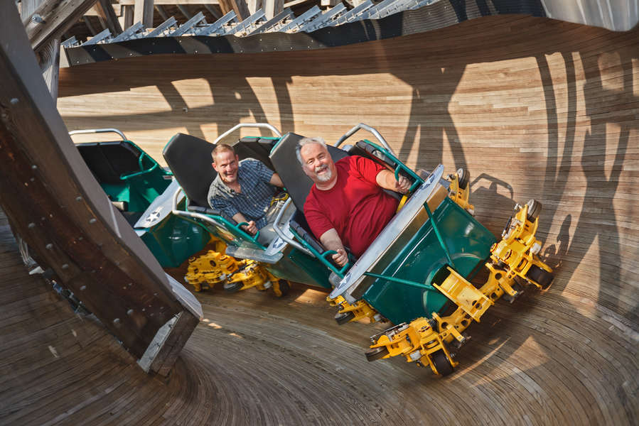 Flying Turns Trackless Wooden Roller Coaster At Knoebels Resort Thrillist