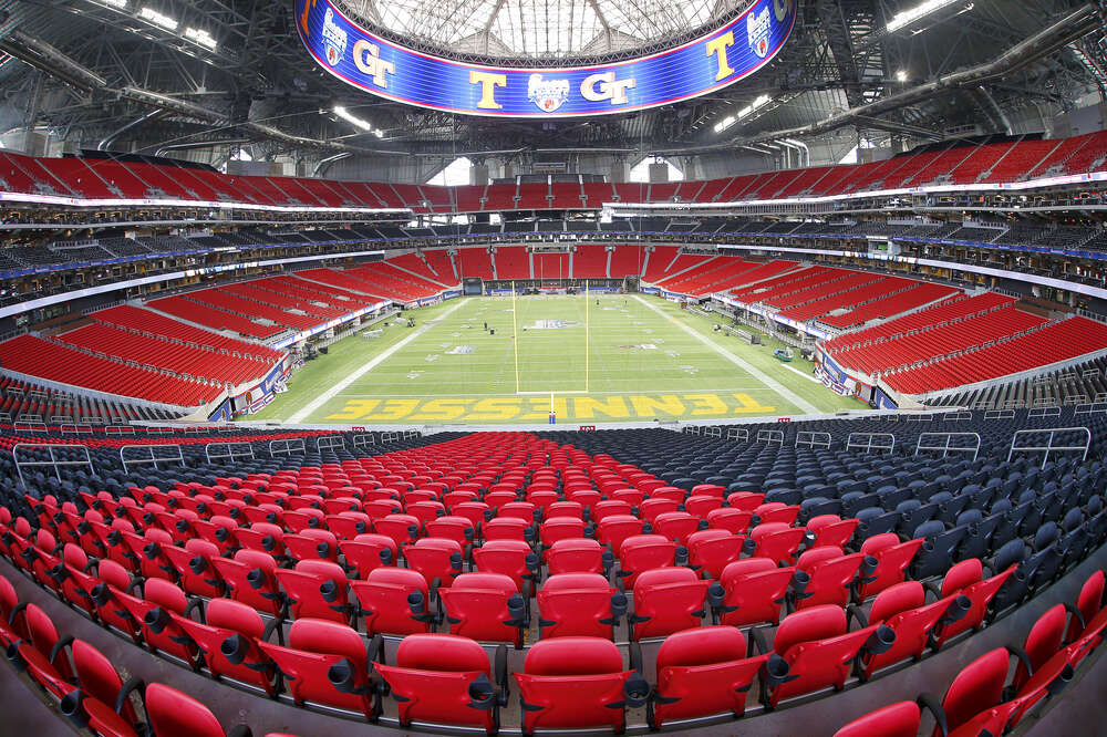 A Bird's-Eye View Of Mercedes-Benz Stadium, Atlanta's Epic NFL