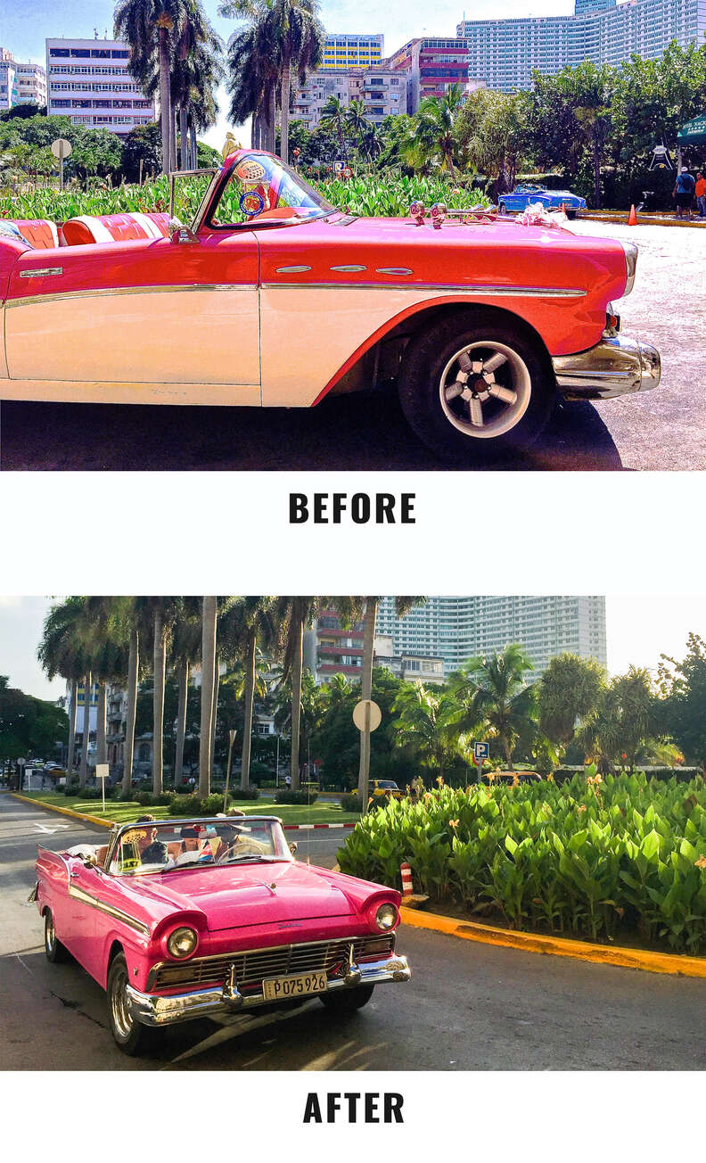 car before and after