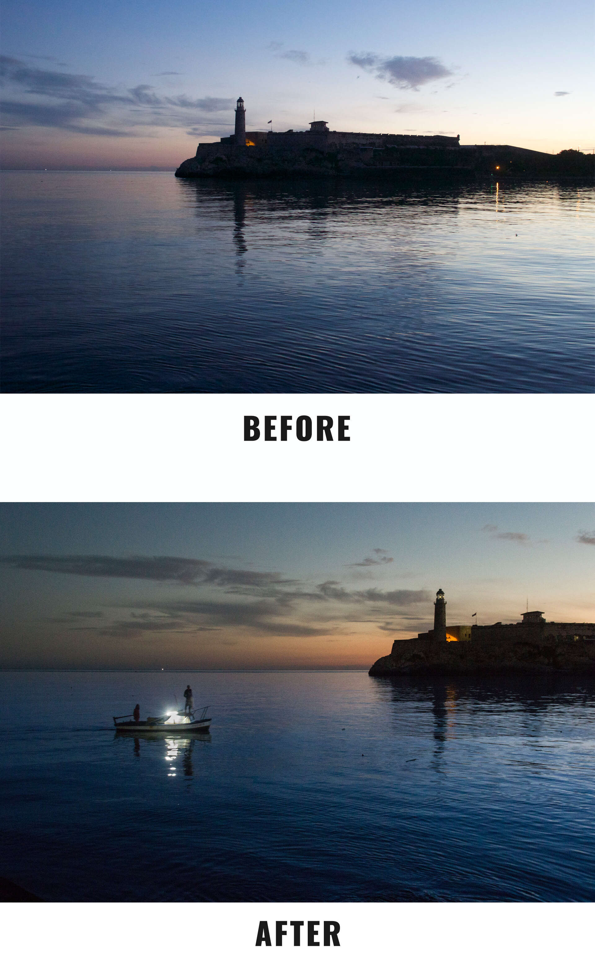 ocean before and after