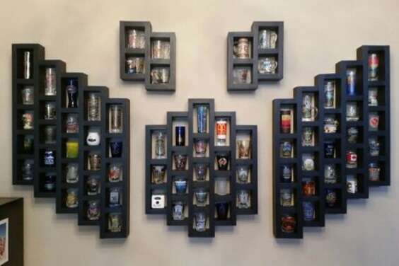 31 Shot Glass Display Case Cabinet