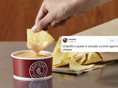 Chipotle Queso Reviews Twitter Reacts To The New Cheese Dip Thrillist Chipotle Queso Review 2022