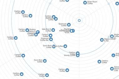 Time Map Shows How Long It Takes to Get to What You Want - Thrillist