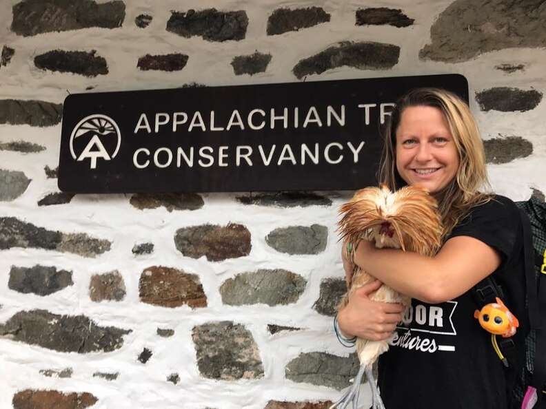 Appalachian trail rooster rescue