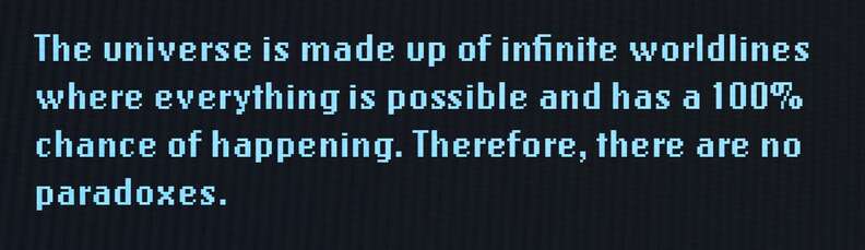 The universe is made up of infinite worldlines