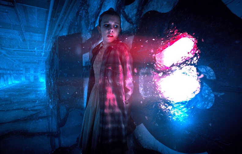 eleven and the monster stranger things