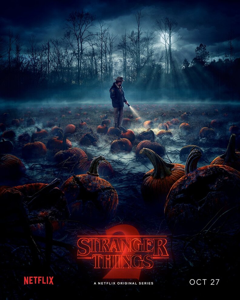 stranger things 2 pumpkin patch poster