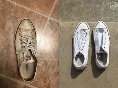 Can i wash my top converse in the washing machine