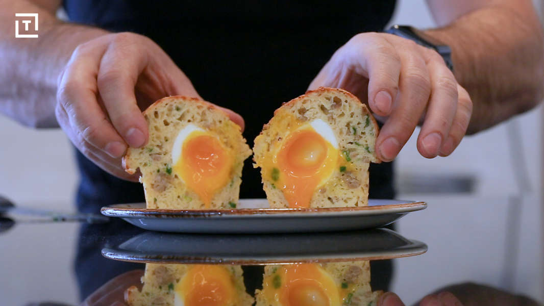 Craftsman and Wolves Serves Savory Muffin Stuffed With Runny Egg