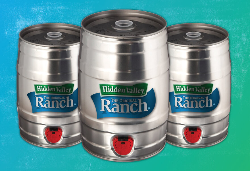 mini keg ranch dressing You can now buy a keg full of ranch dressing because, sure, why not?
