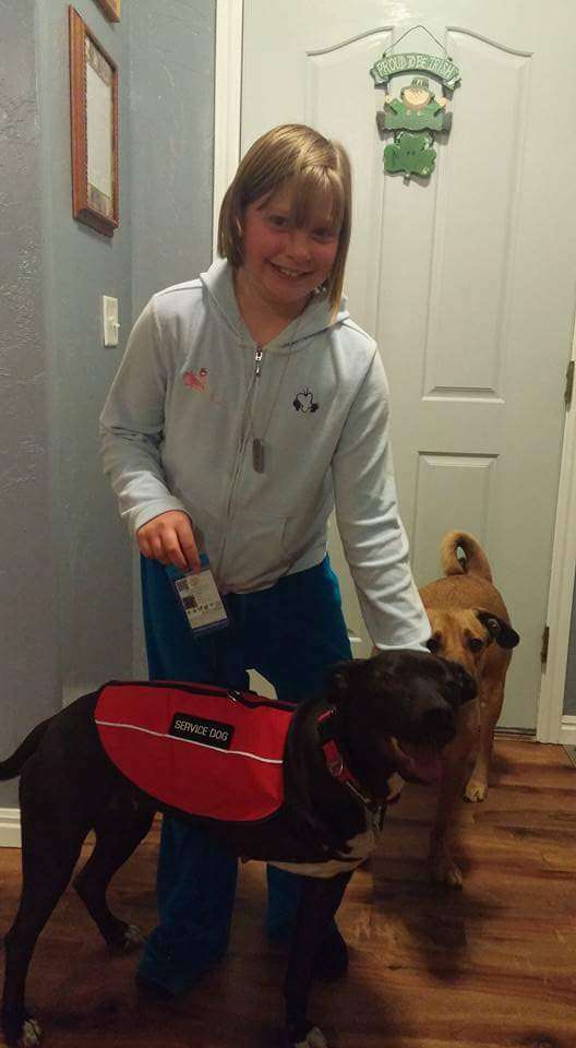 girl who lost her leg gets a three-legged dog