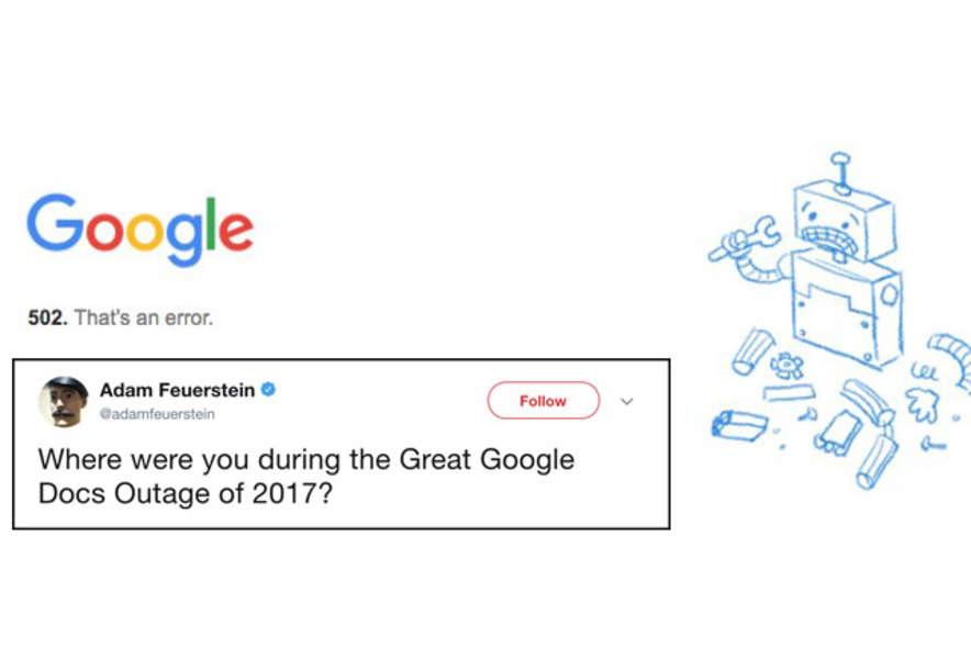 Google docs down people lost their minds thrillist
