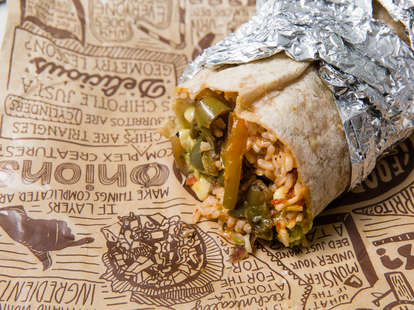 Chipotle veggie burrito