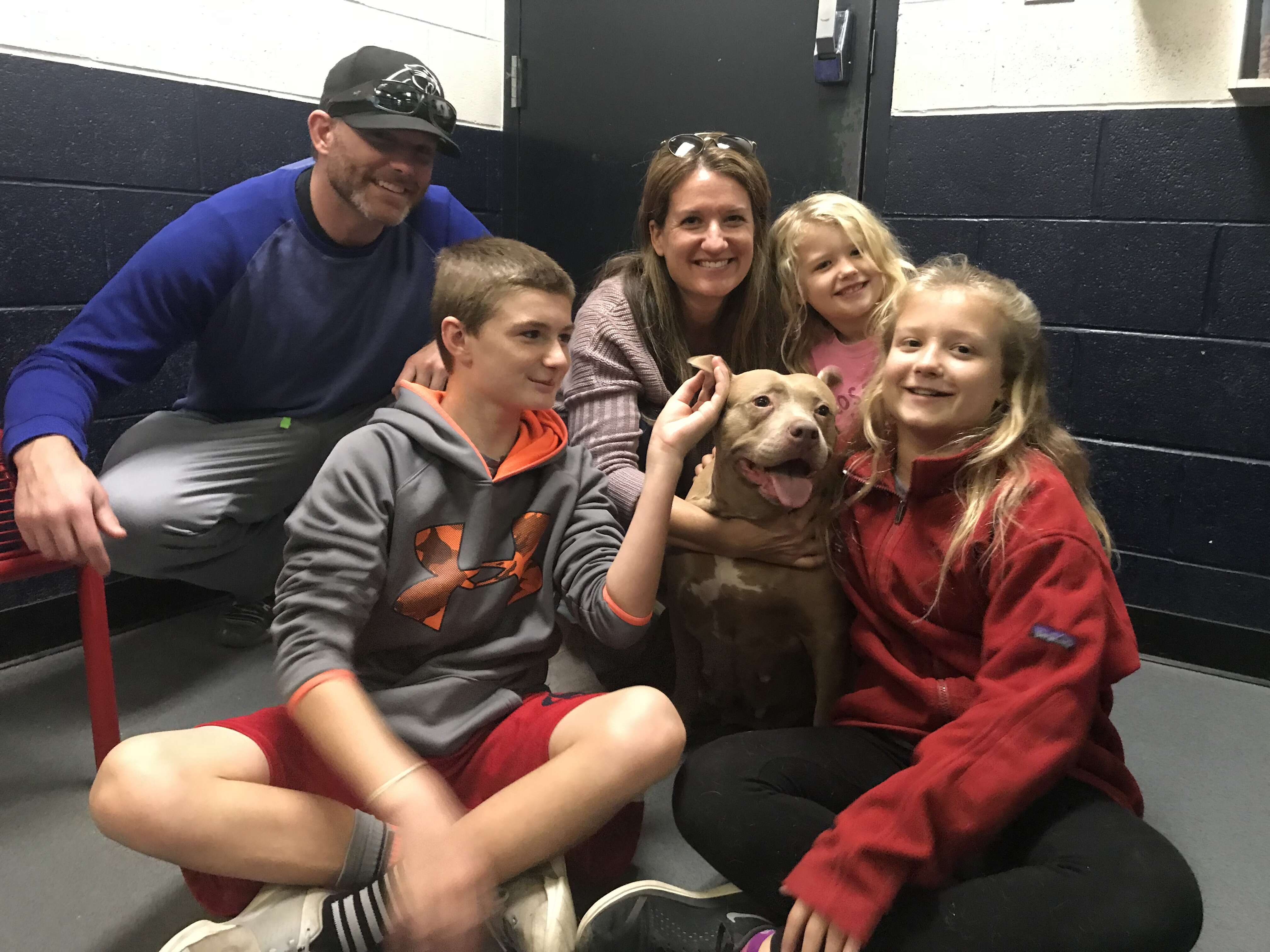 Shelter dog with large family