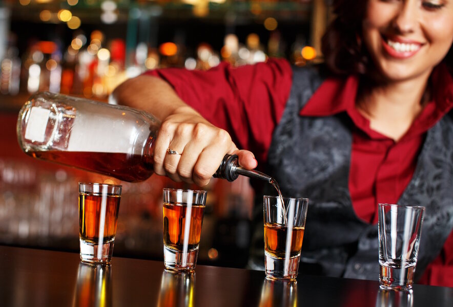 True Square Shot Glasses, Cocktail Measuring Jigger for Whiskey