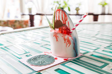 Mother of Pearl's Shark Eye cocktail by Cole Saladino