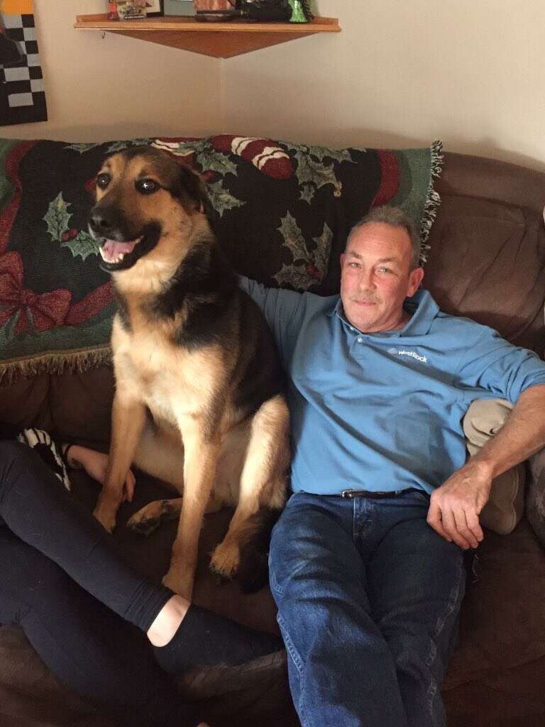 dog with grandpa virginia