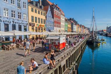 Nyhavn district of Copenhagen, Denmark