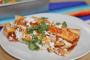 These Vegan Enchiladas are Stuffed with Jackfruit