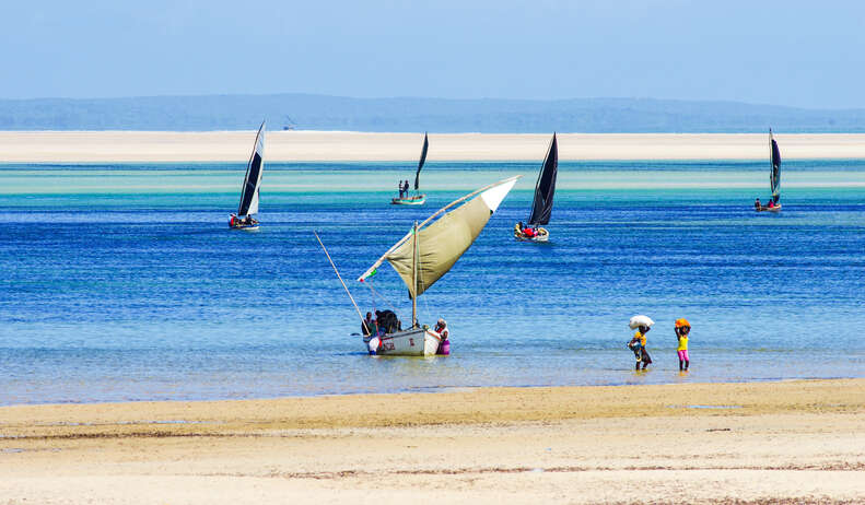 coastline of Mozambique